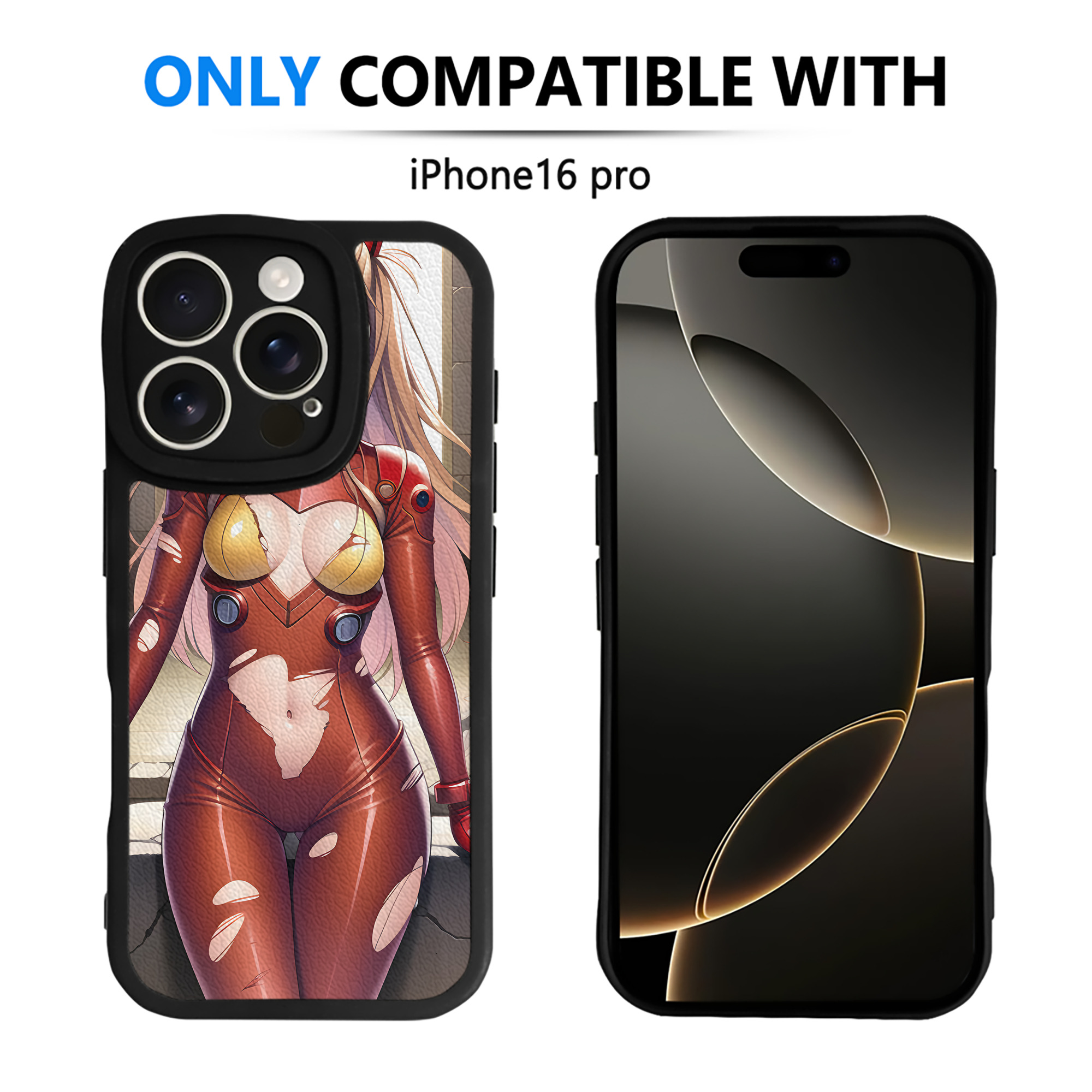 （画像用） EVA 新世紀エヴァンゲリオン 【iPhone 16シリーズ対応】シリコンスマホケース（レザー調） 材質：シリコン